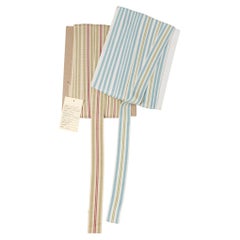 Cotton Striped Fabric Edges by Unknown Italian Cabinetmaker, 25 Meters