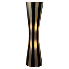 Retro Striped Fiberglass Lamp