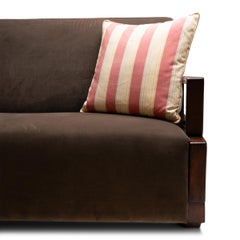 Striped French Ticking Throw Pillow