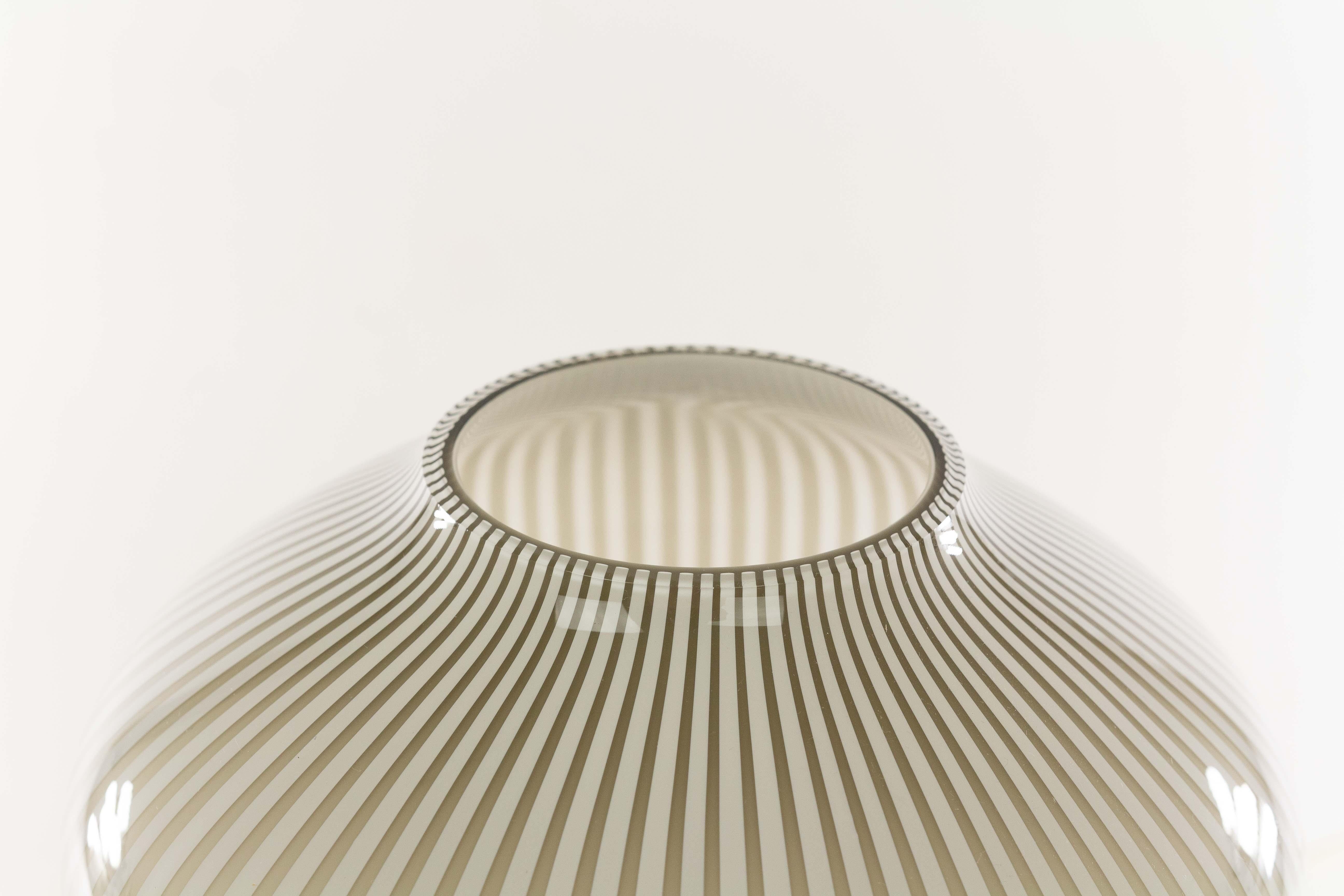 Striped Fungo Table Lamp by Massimo Vignelli for Venini, 1950s In Excellent Condition In Rotterdam, NL