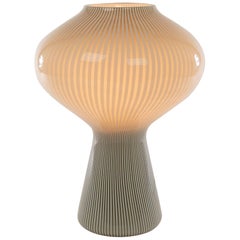 Striped Fungo Table Lamp by Massimo Vignelli for Venini, 1950s
