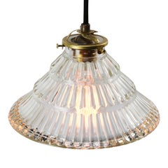 Striped Glass Vintage Industrial Hanging Pendant Light