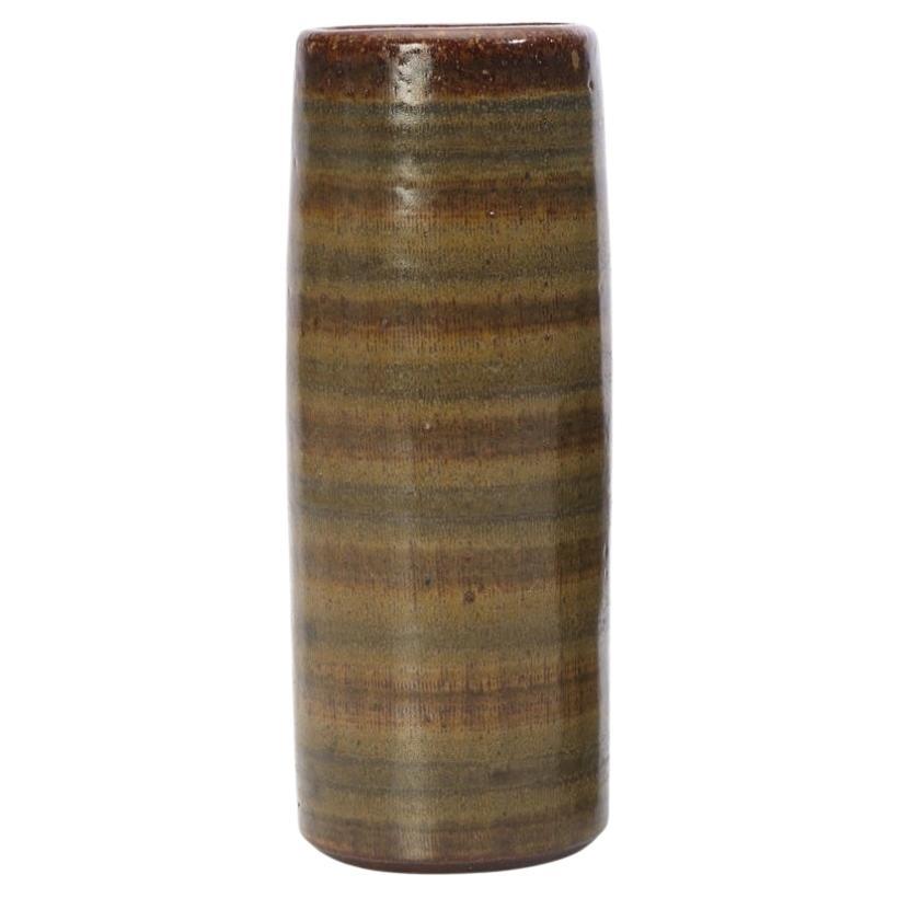 Vaso in gres con smalto a righe di Arthur Anderssen per Wallåkra in vendita