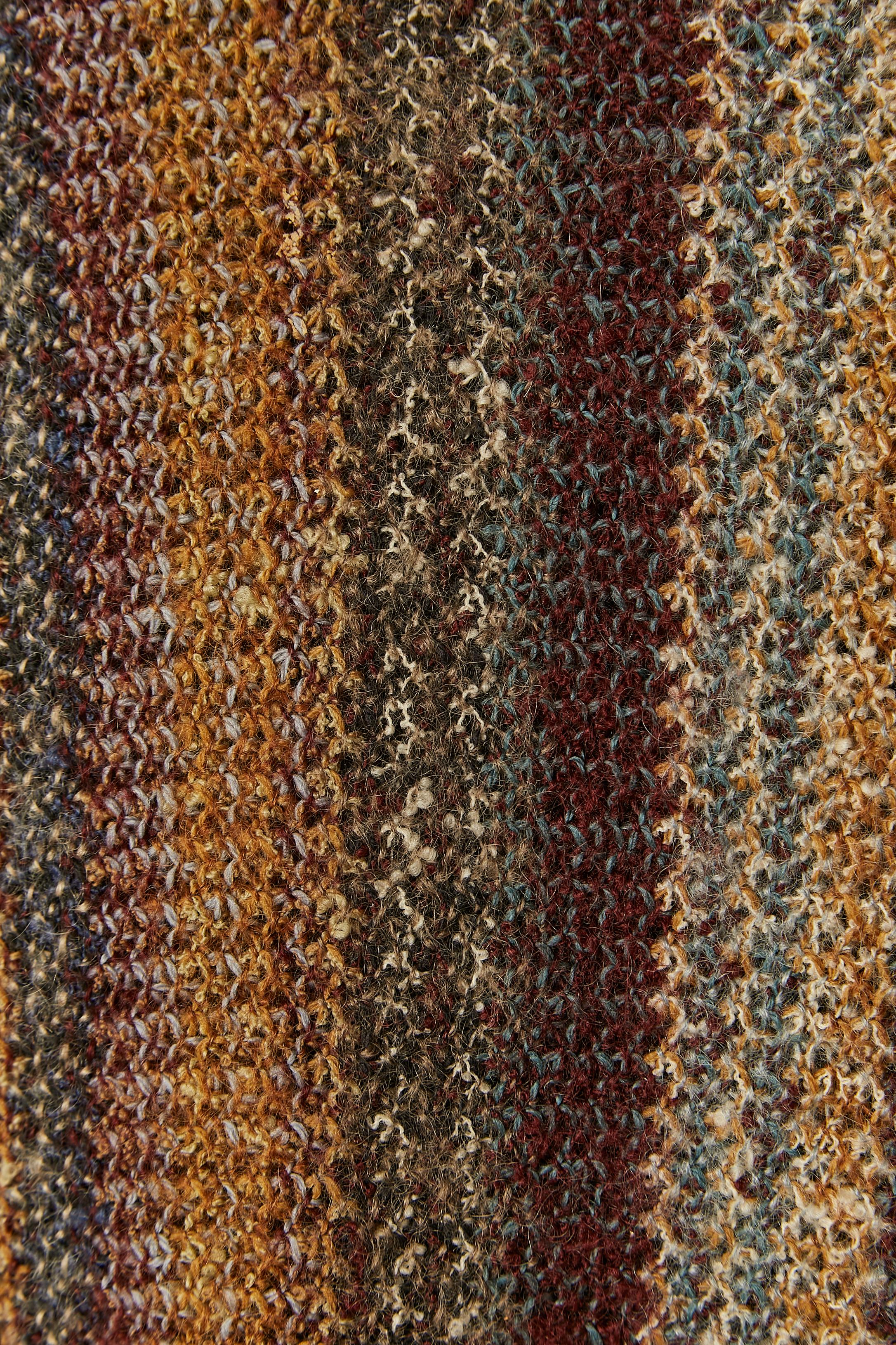Gestreiftes Jacquard-Kleid aus Chiné-Strick von Missoni (Schwarz) im Angebot