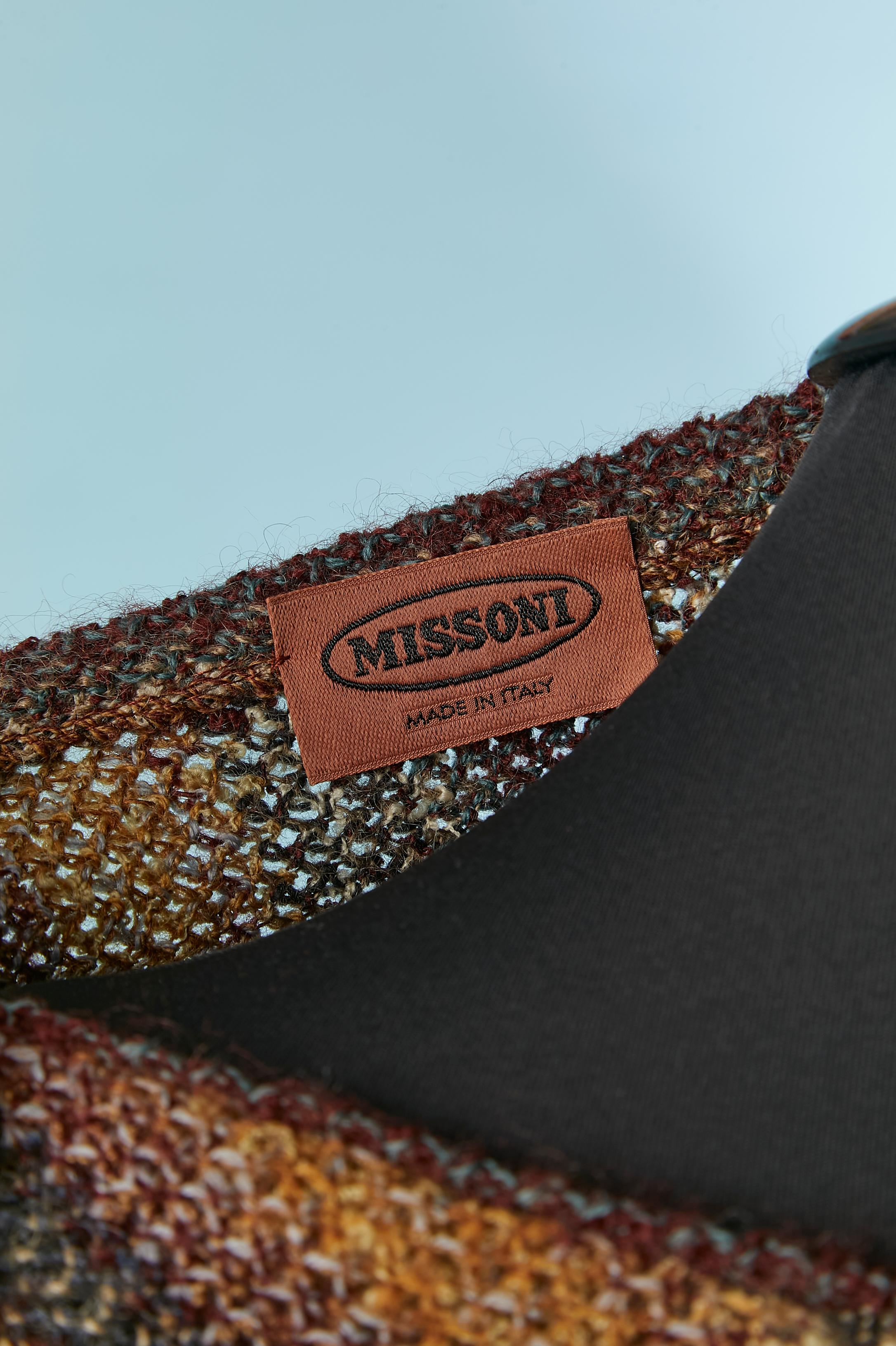 Gestreiftes Jacquard-Kleid aus Chiné-Strick von Missoni im Angebot 2