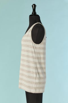 Gestreiftes Jersey-Tanktop von MM6 Maison Margiela