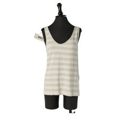 Gestreiftes Jersey-Tanktop von MM6 Maison Margiela