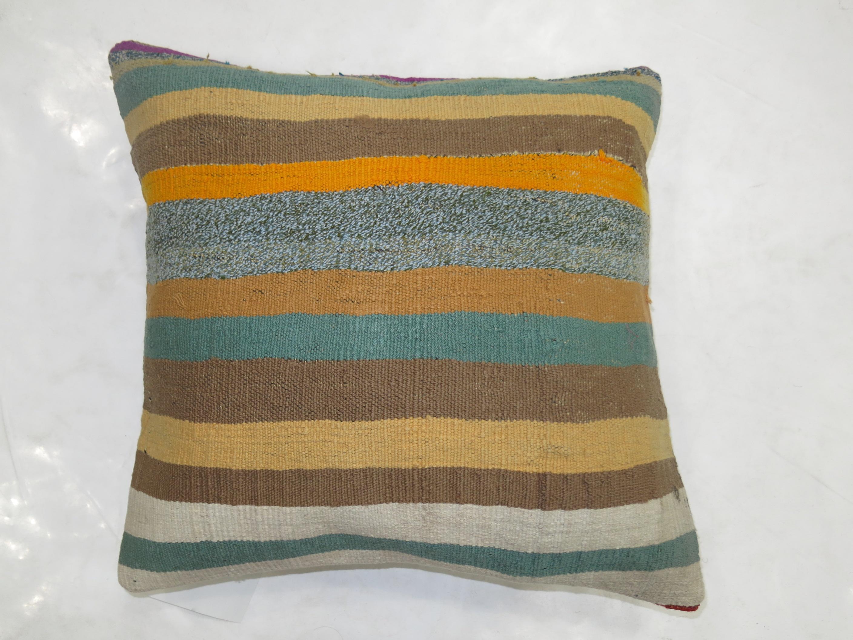 Striped Kilim Pillow In Excellent Condition In New York, NY