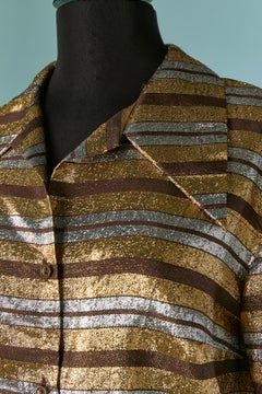 Striped lamé shirt LANVIN