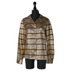 Striped lamé shirt LANVIN