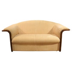 Vintage Striped Loveseat w/ Wings