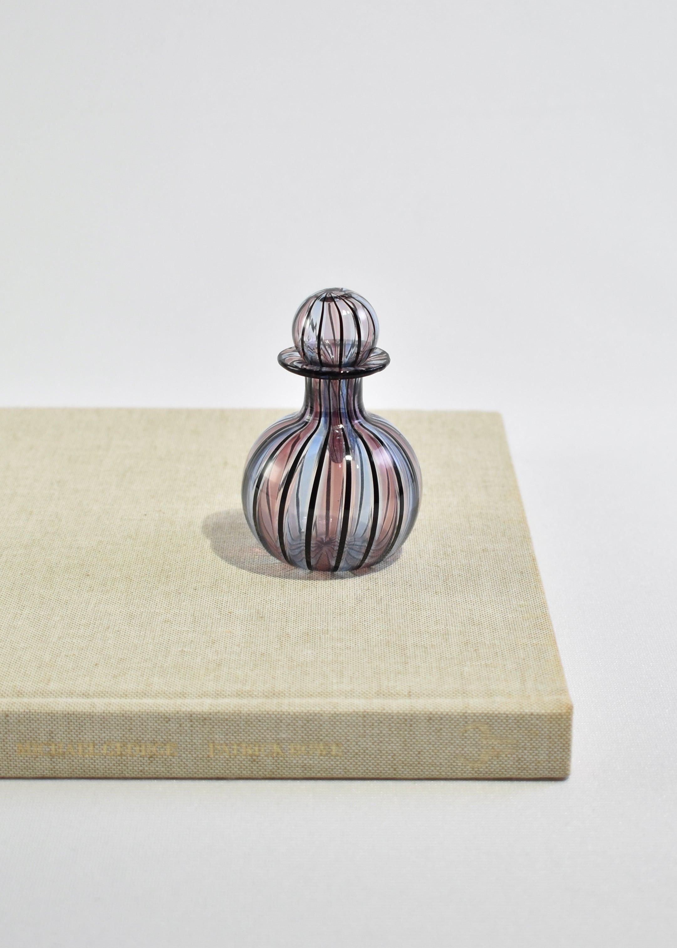 Italian Striped Perfume Bottle