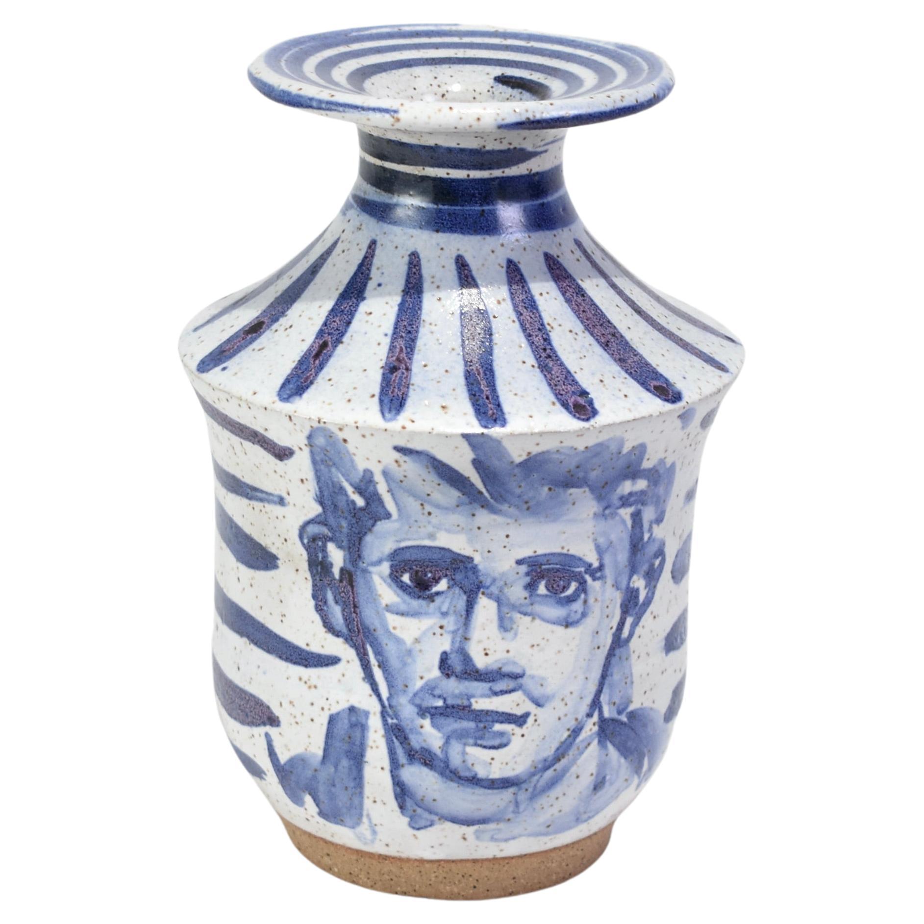 Danish Design Fine Striped Vase, Thailand, Contemporary For Sale at 1stDibs