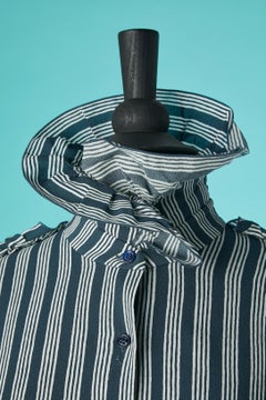 Striped shirt with ruffles on the collar and on the sleeves Sonia Rykiel