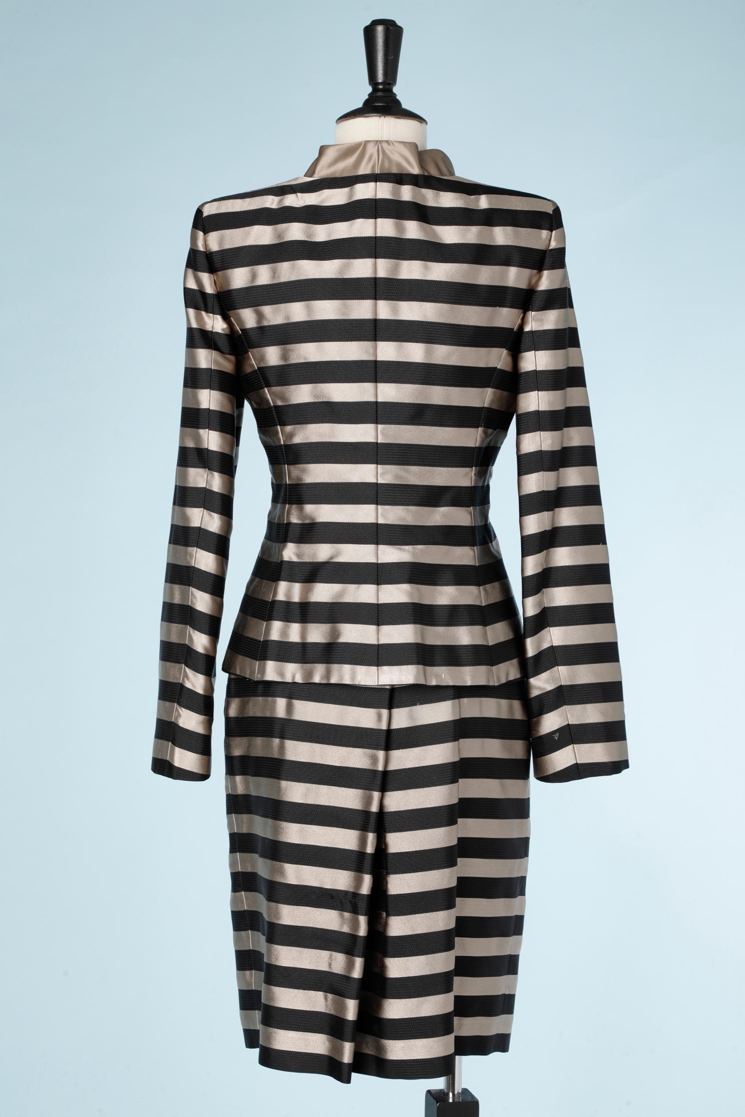Women's Striped silk ensemble Armani Collezioni  For Sale