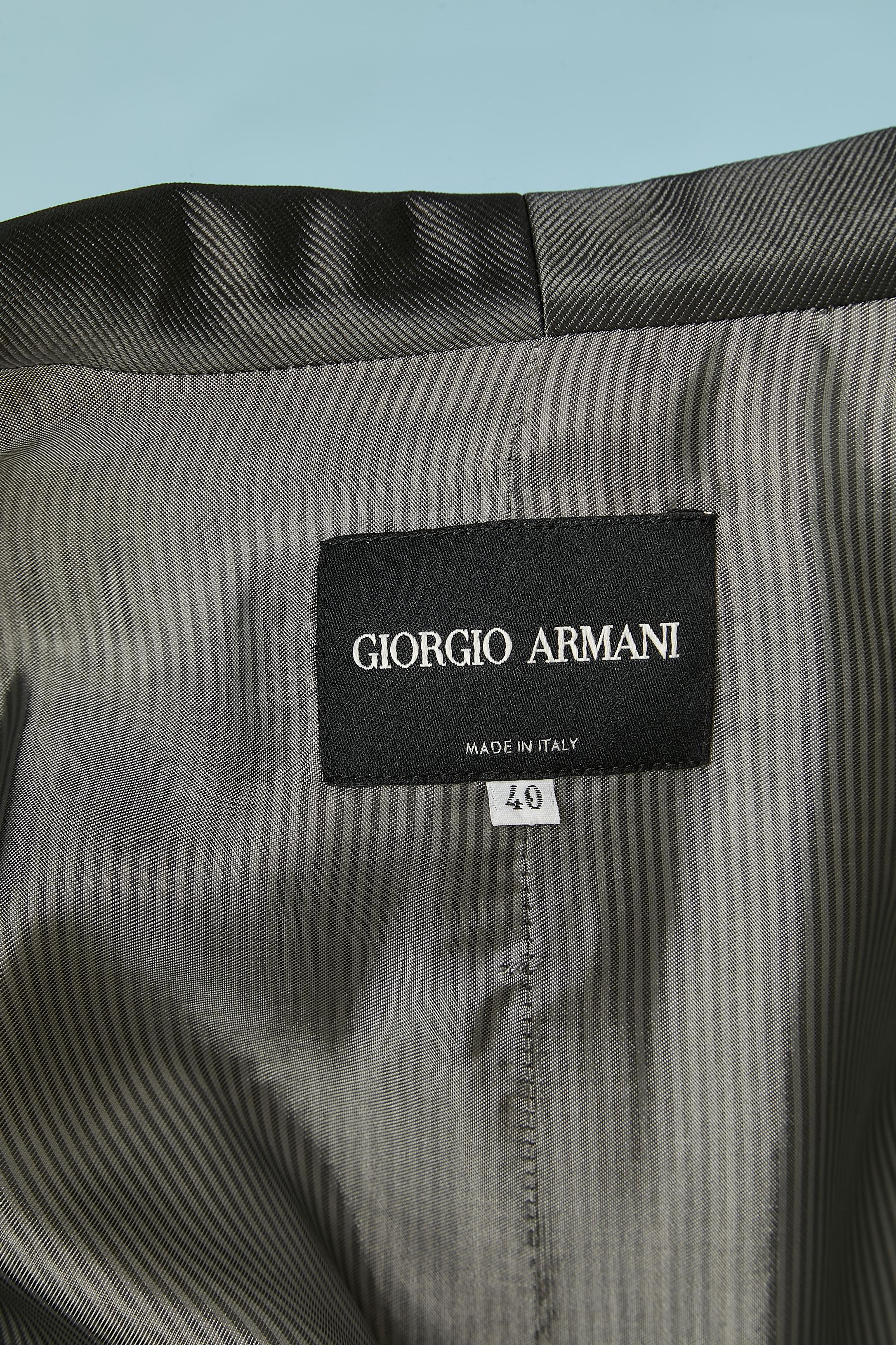 Veste rayée à simple boutonnage Giorgio Armani  en vente 8