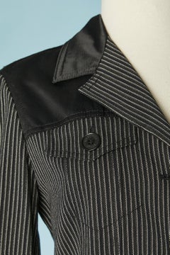 Striped skirt-suit with black inset Moschino Jeans