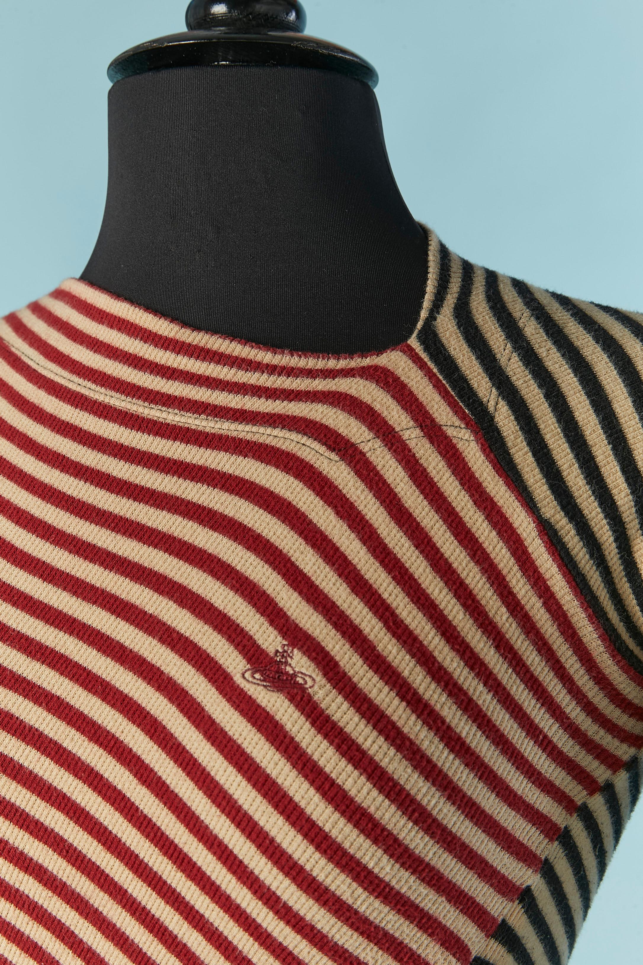 Gestreifter Pullover RED LABEL by VIVIENNE WESTWOOD (Schwarz) im Angebot