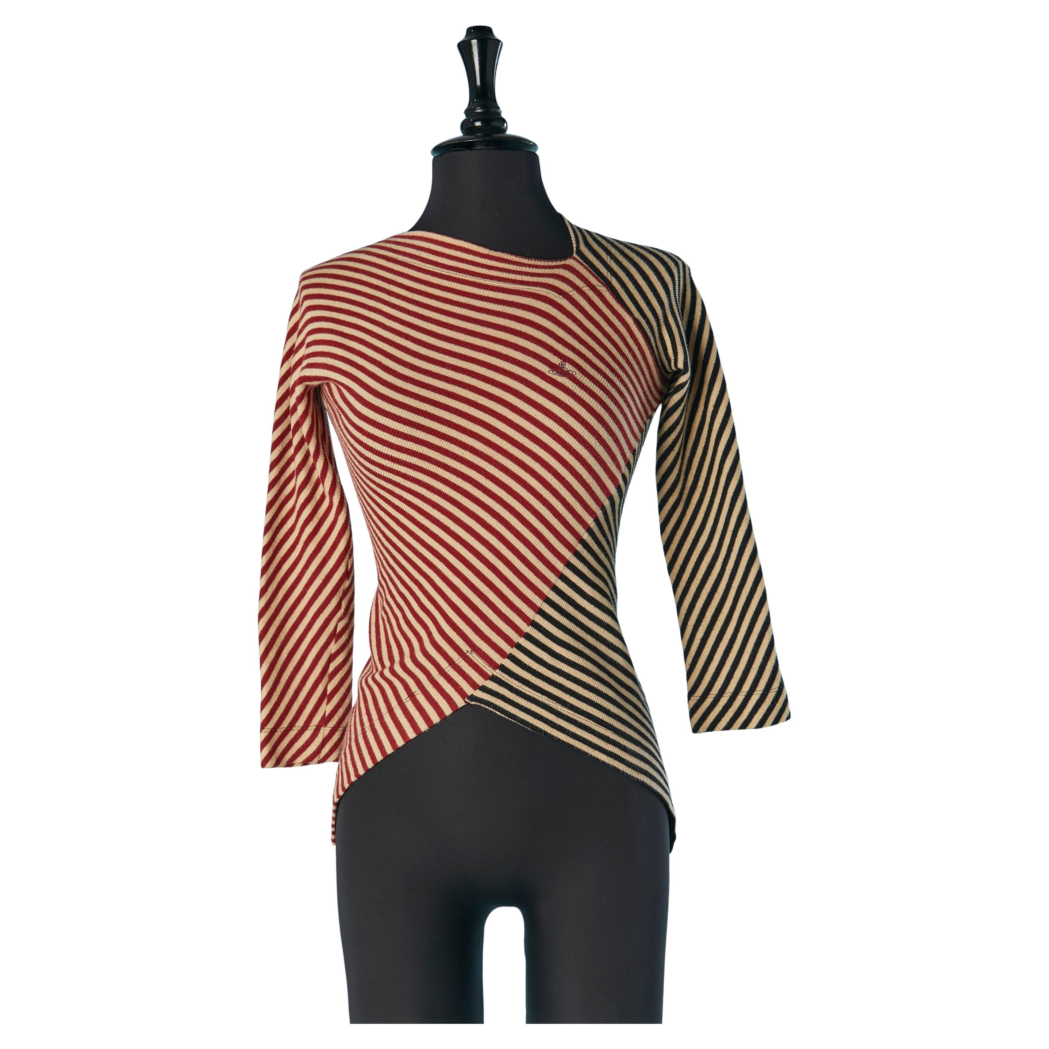Gestreifter Pullover RED LABEL by VIVIENNE WESTWOOD im Angebot