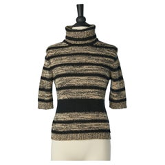 Striped sweater with turtle neck Sonia Rykiel 