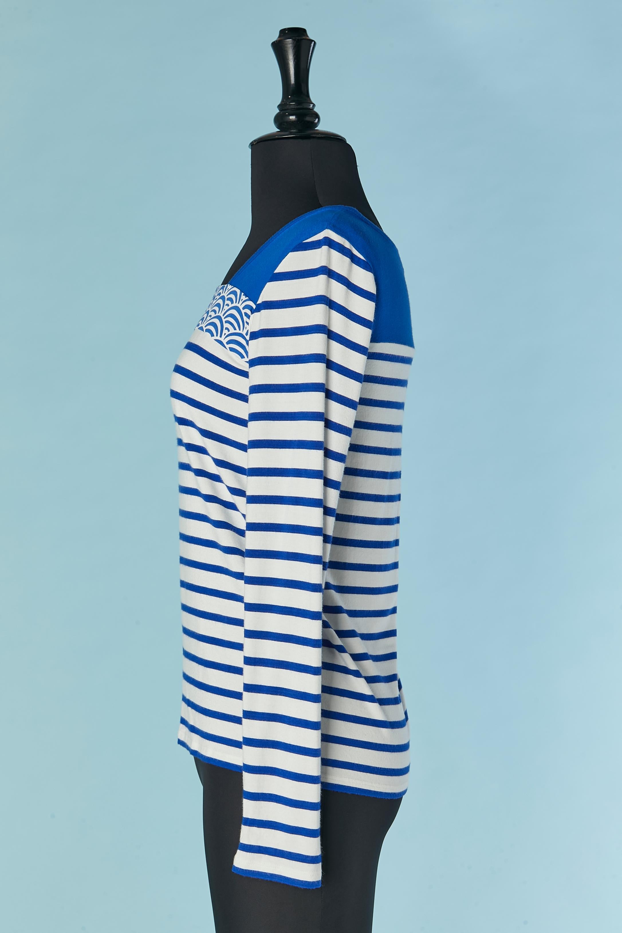 Camiseta de rayas y manga larga Junior GAULTIER Púrpura
