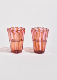 Striped Venetian Glass Set