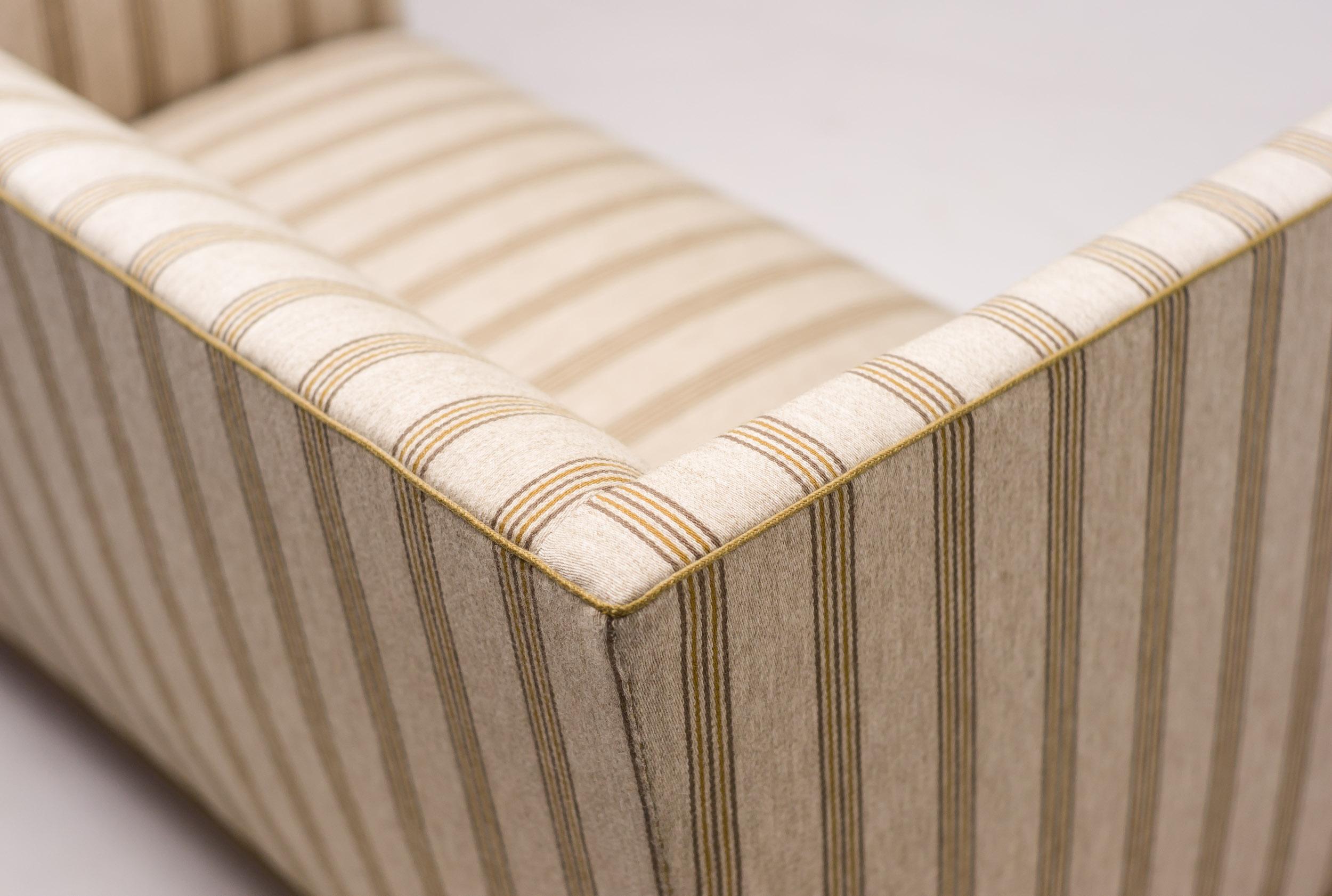 Striped Wool Sofa by Fritz Hansen 1