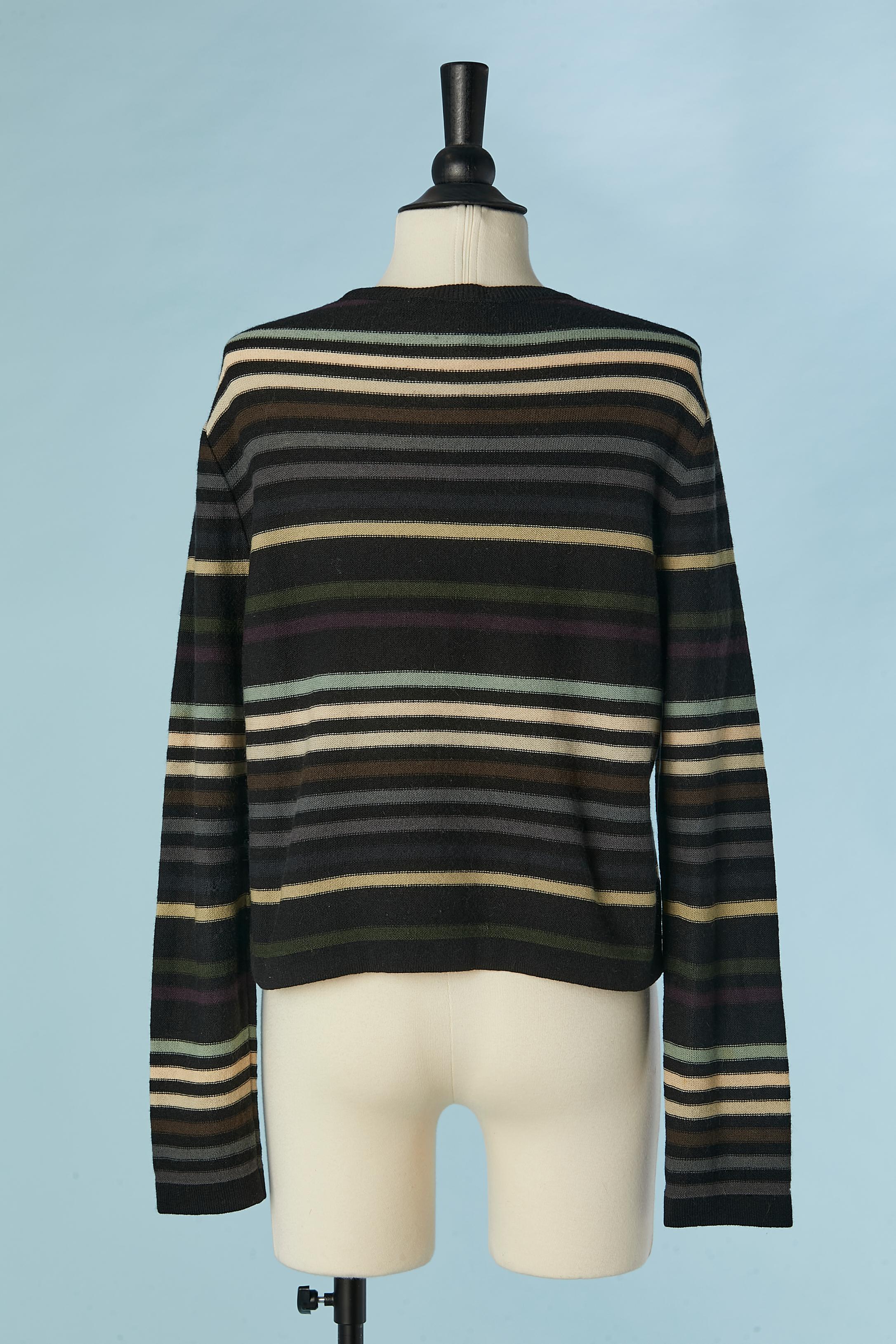 Striped wool sweater Sonia Rykiel In Excellent Condition For Sale In Saint-Ouen-Sur-Seine, FR
