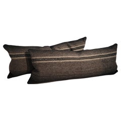 Gestreifte Wolle Weben Bolster Kissen