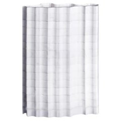 Dekorative Vase Stripes A1 aus Statuario-Marmor von Bufalini Marmi