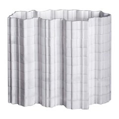 Dekorative Vase Stripes A2 aus Statuario-Marmor von Bufalini Marmi