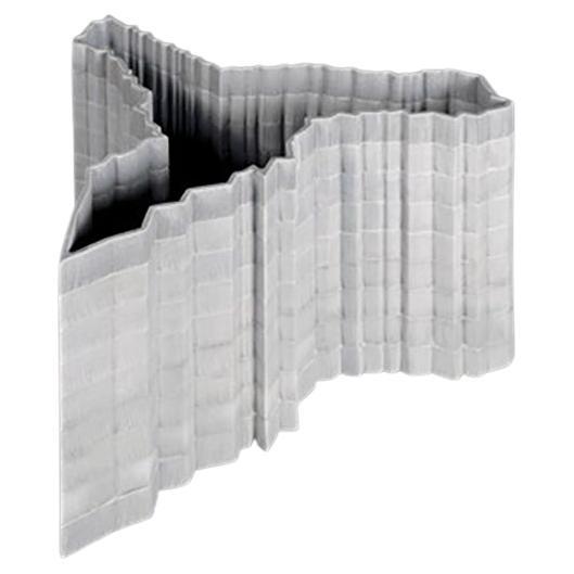 Dekorative Vase Stripes D3 aus Bardiglio-Marmor von Bufalini Marmi