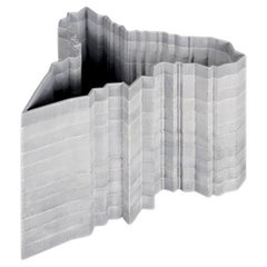 Dekorative Vase Stripes D6 aus Bardiglio-Marmor von Bufalini Marmi