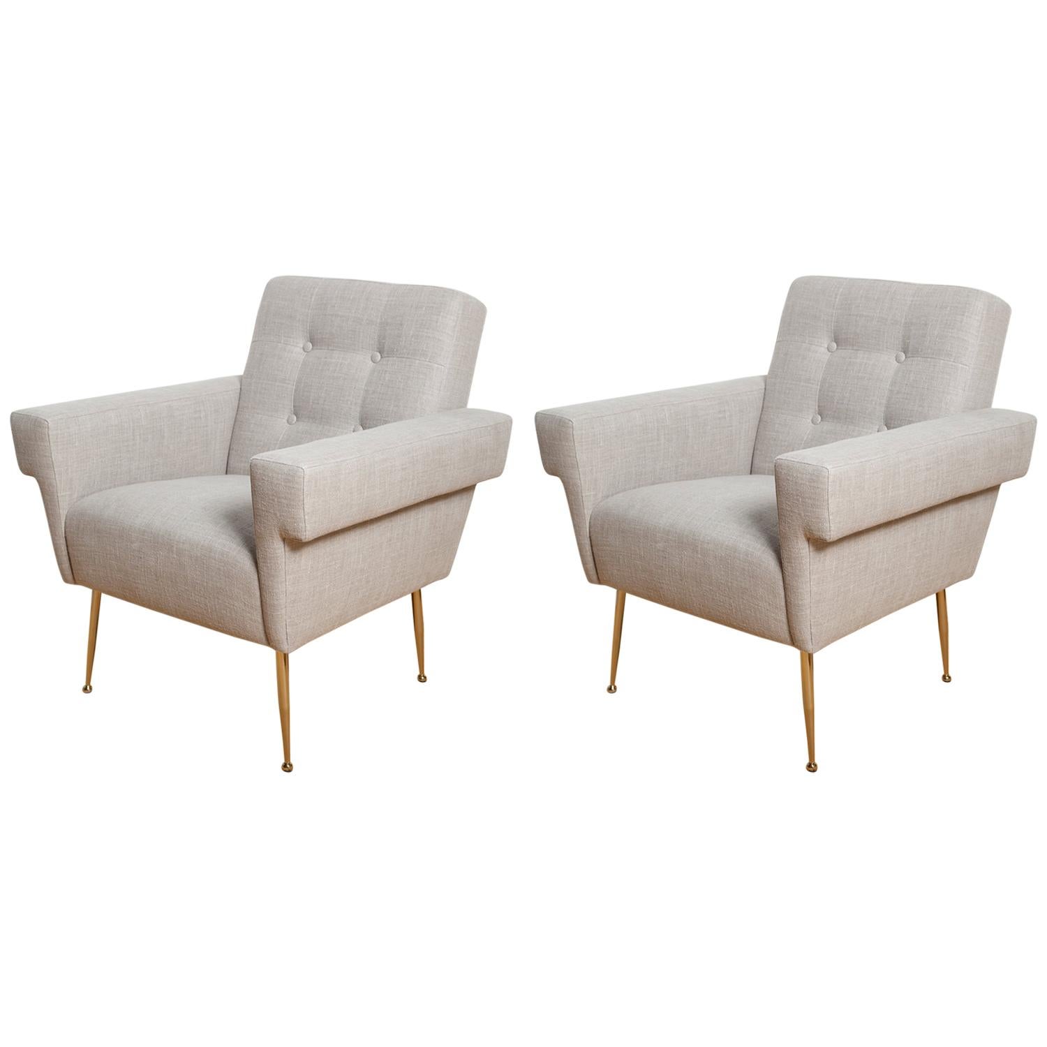 Stripe's Own Custom Milano Lounge Chairs