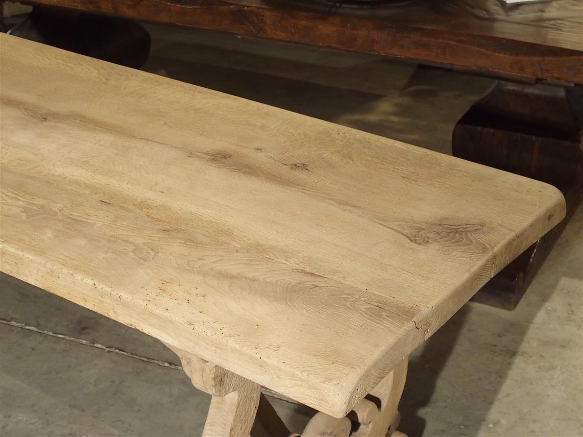 Stripped Antique Tuscan Oak Dining Table, Late 19th Century 9