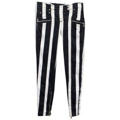 Balmain Striped Skinny Jeans - Size US 4 