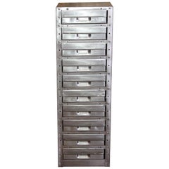 Stripped Metal 10-Drawer Engineers Workshop Cabinet Storage Cabinet Haberdashery