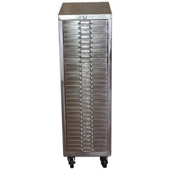 Retro Stripped Metal 30-Drawer Watchmakers Cabinet Filing Cabinet A4 Letter Size