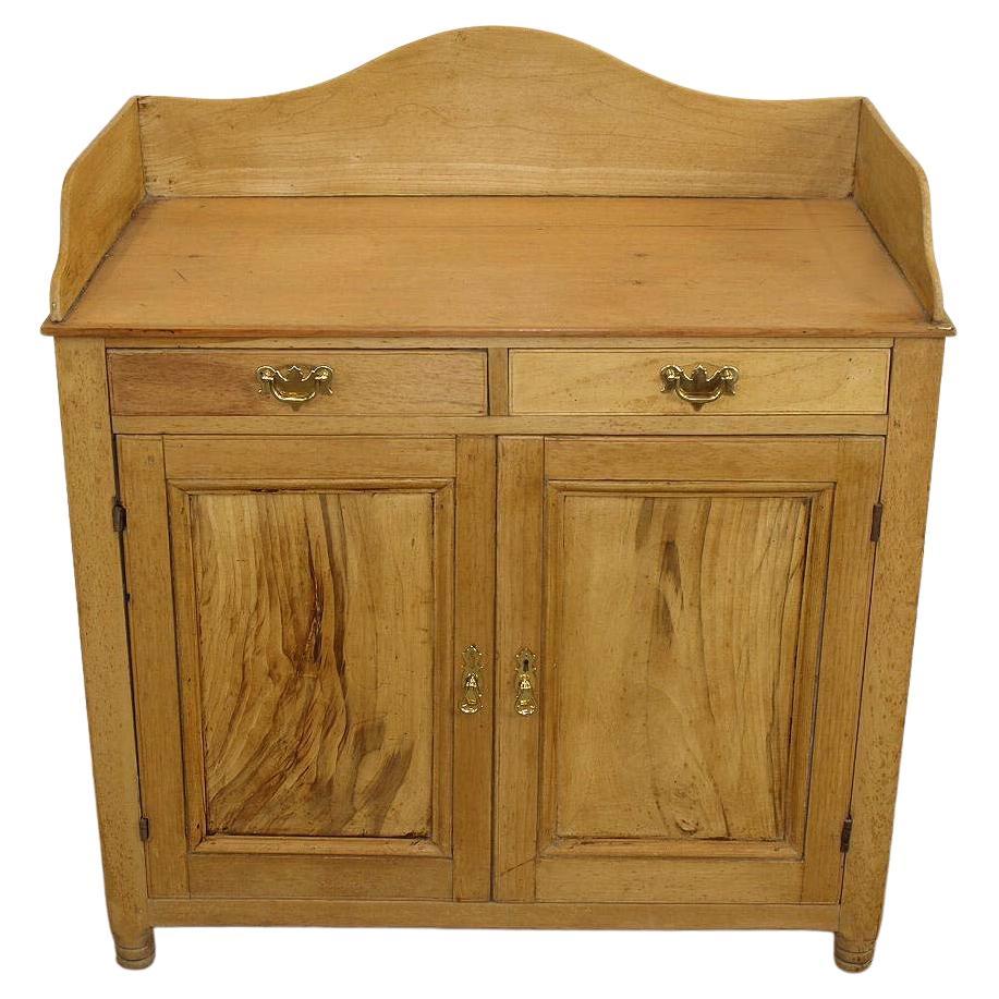 Stripped Pine and Beech Cabinet For Sale