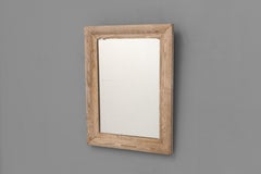 Miroir en pin strié