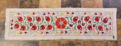 21st Century Embroidered Cotton Susani Strips from Turkmenistan, 50 cm