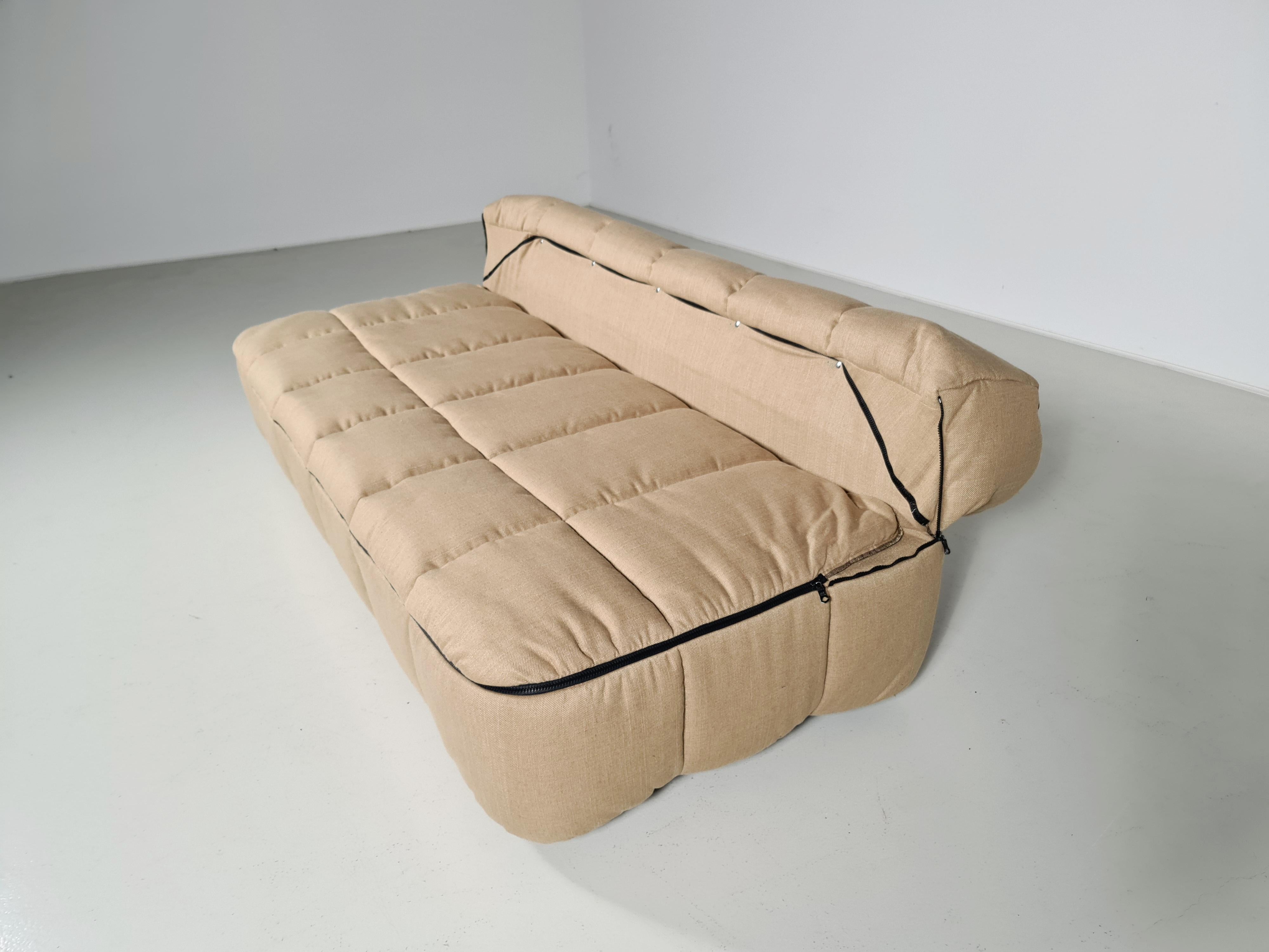 European Strips Sofa Bed by Cini Boeri for Arflex, 1970s
