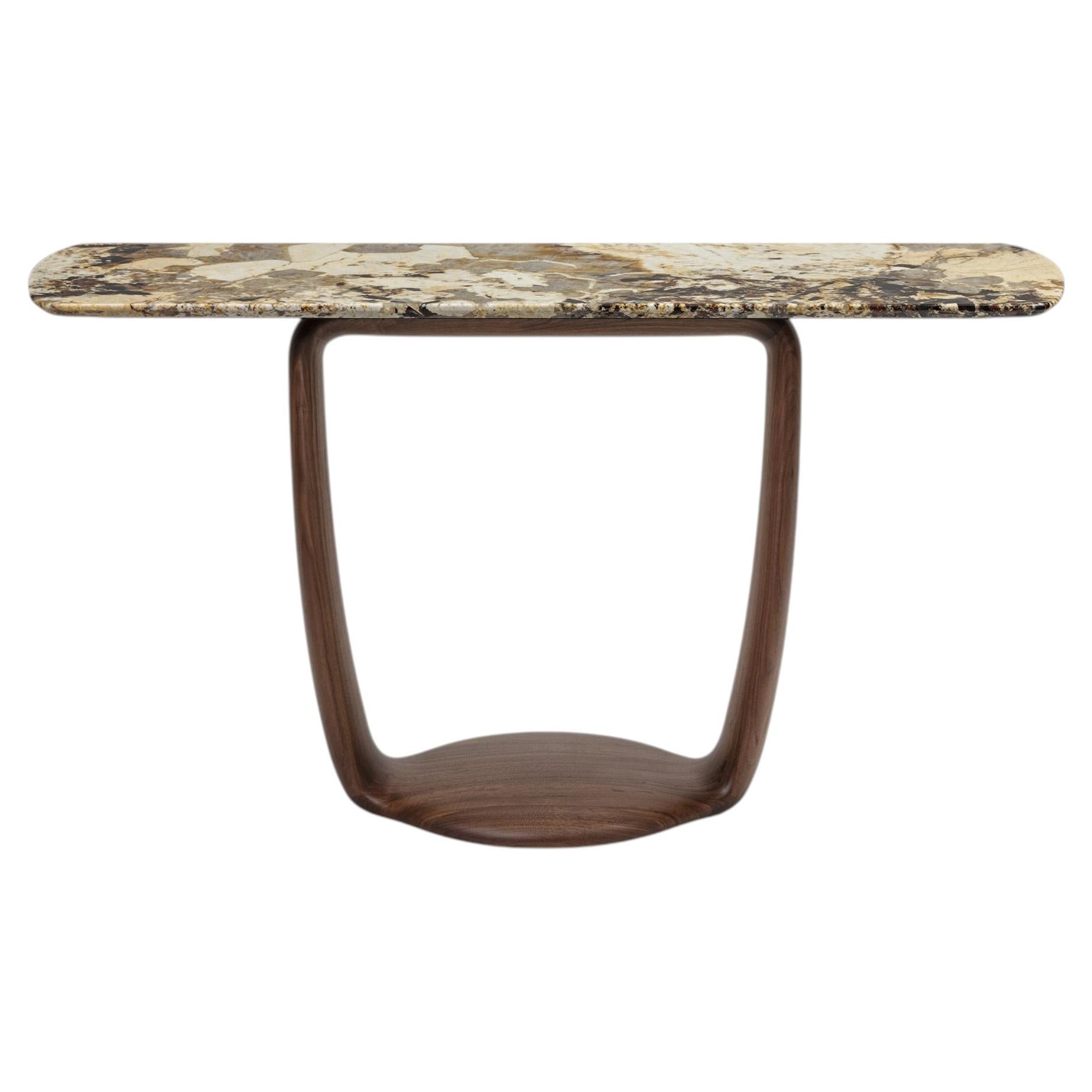 Strirrup Marble Console Table For Sale