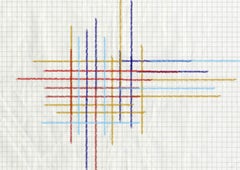 Strokes Runner Hand-tufted Wool Rug Multicolored