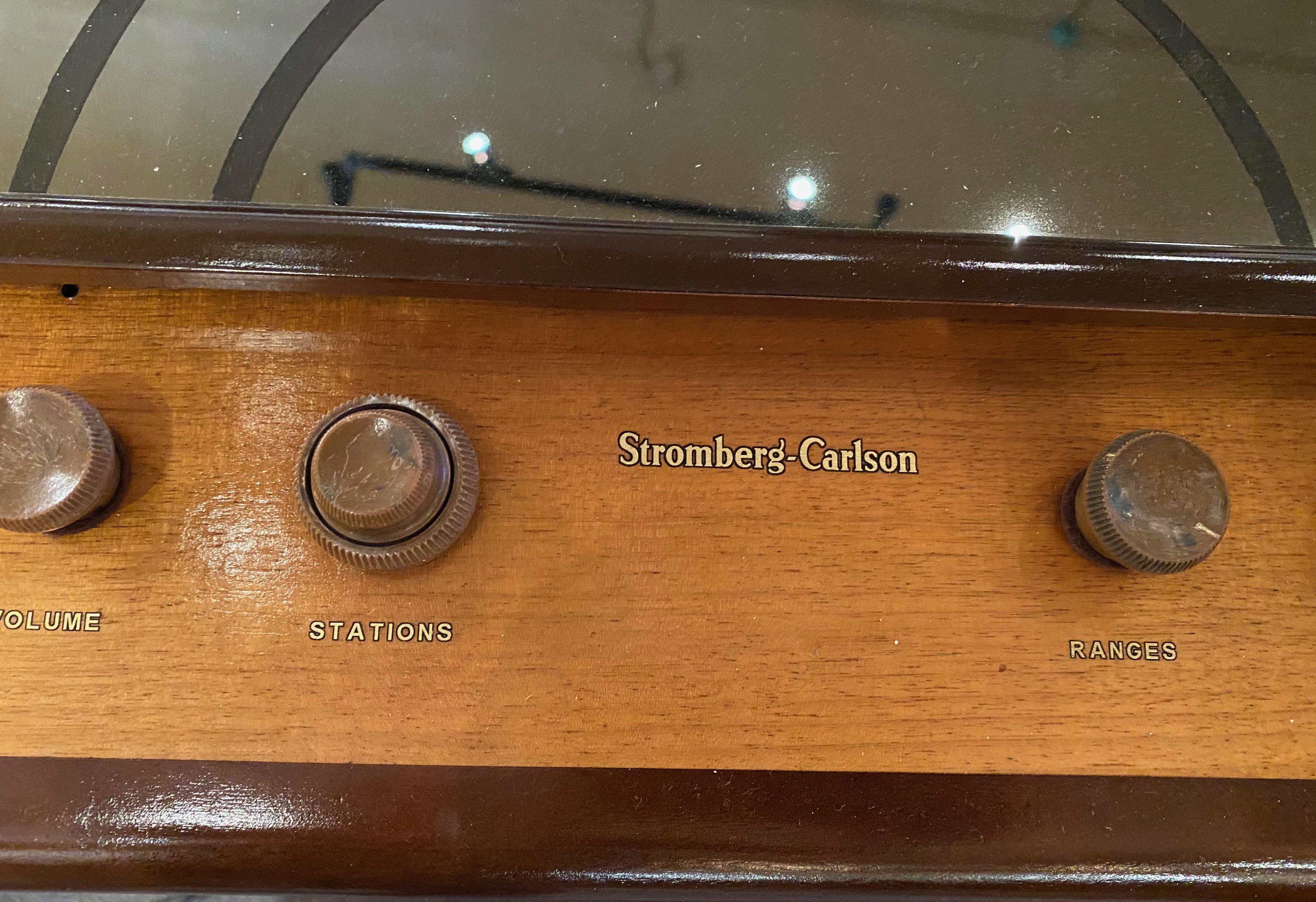 Mirror Stromberg-Carlson 231-R Chairside Tube Radio Bluetooth, '1937'