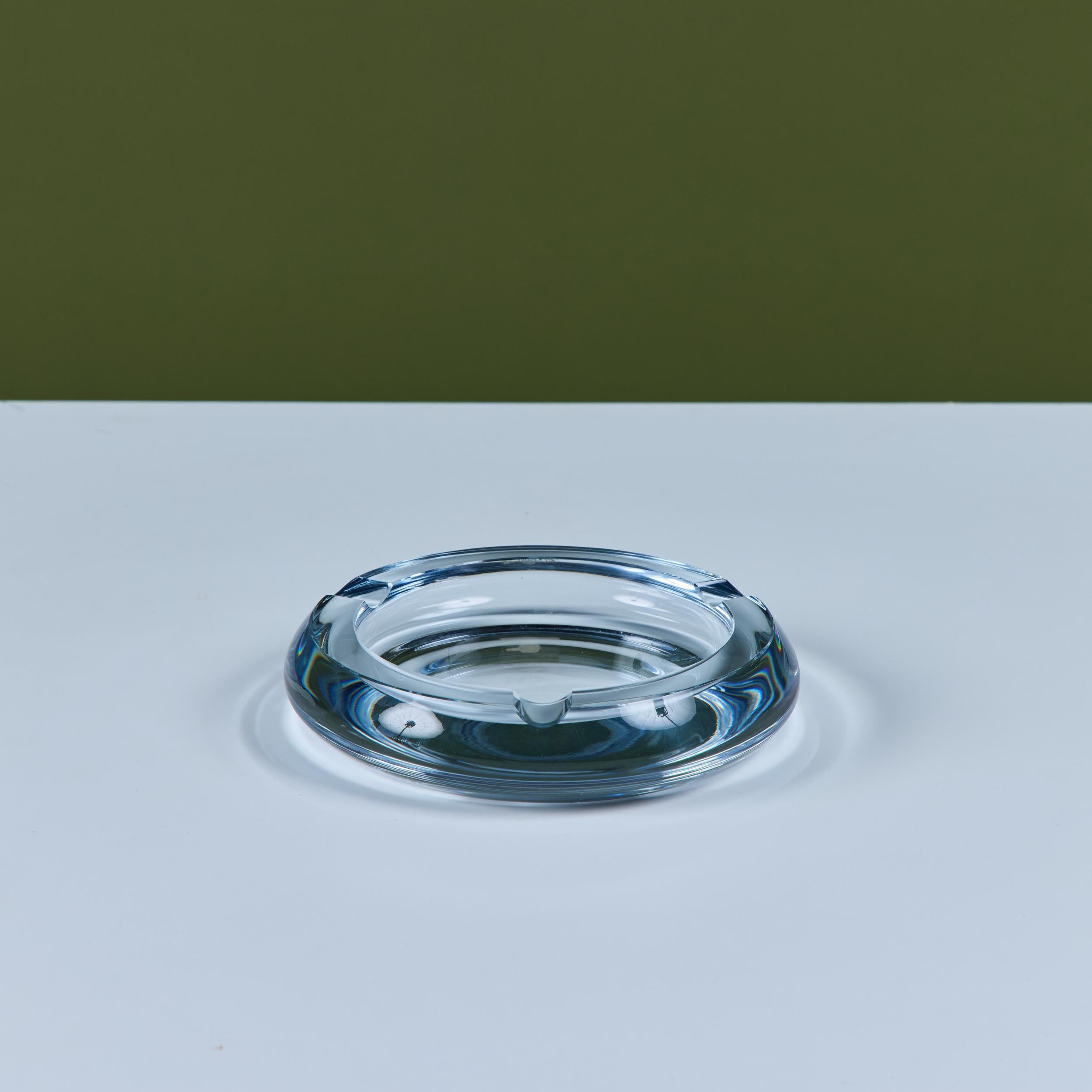 Swedish Strömbergshyttan Glass Ashtray For Sale