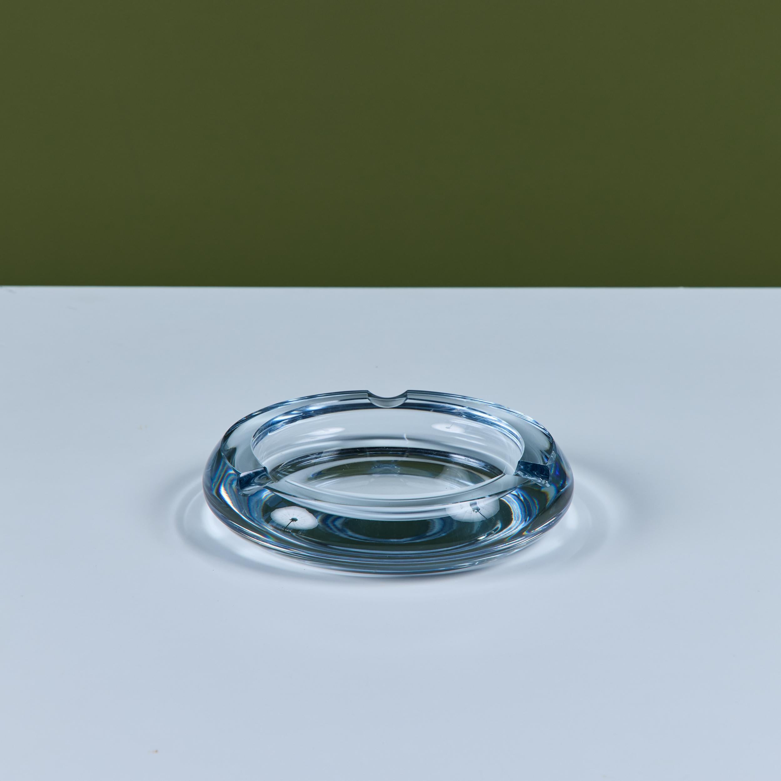 Strömbergshyttan Glass Ashtray In Good Condition For Sale In Los Angeles, CA