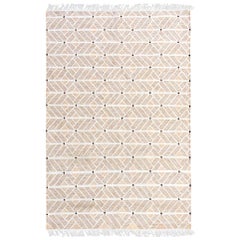 Strong But Soft Customizable Helden Weave Rug in Sand Large