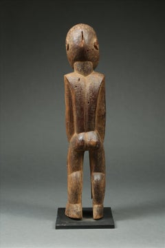Strong Cubist Lobi Standing Figure Ghana Burkina Faso Africa, Early 20th Century