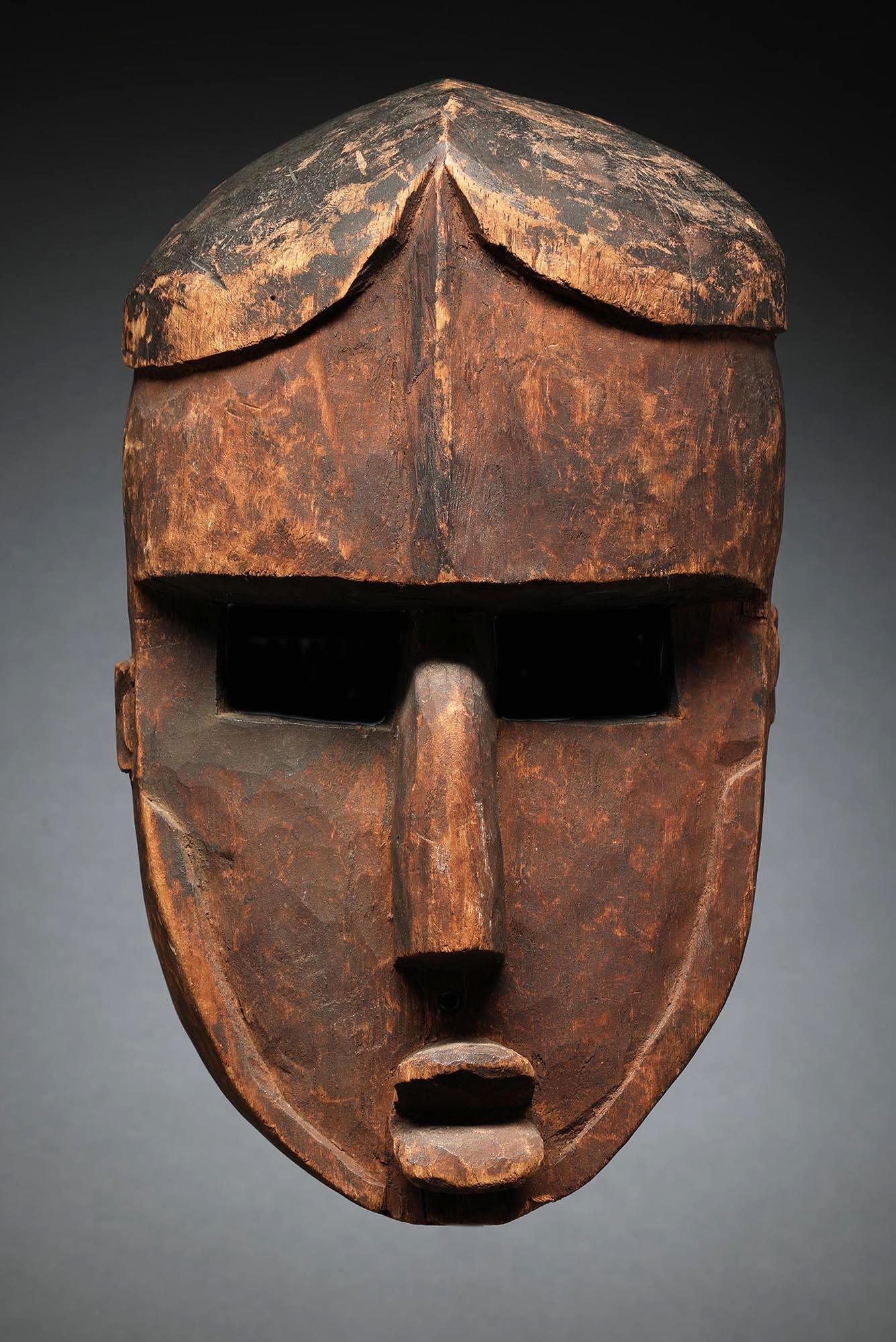 Congolese Strong Cubist Lwalwa Mask DRC Congo Zaire Early 20th Century Provenance
